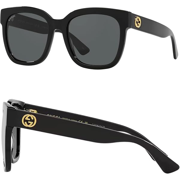 Amazon.com: Gucci Grey Gradient Square Ladies Sunglasses GG0034SN